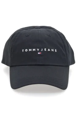 Cappellino nero con logo ricamato Tommy Jeans Logo Cap