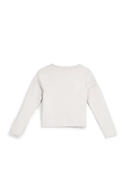 Cardigan beige in cotone con bottoni Pitt kids Pt-g-f-9055