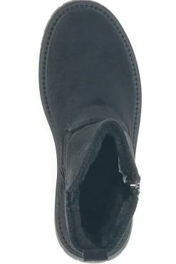 Carrera CAW759102020 schwarze Stiefeletten mit seitlichem Reißverschluss und Fellfutter