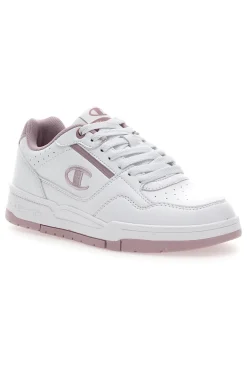 Champion RD18 Heritage Perf WNS Weiße Sneakers mit rosa Details