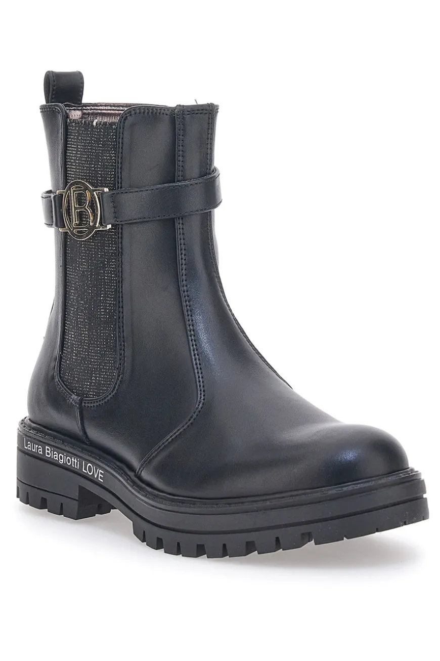Chelsea-Stiefel Schwarz Laura Biagiotti 8632