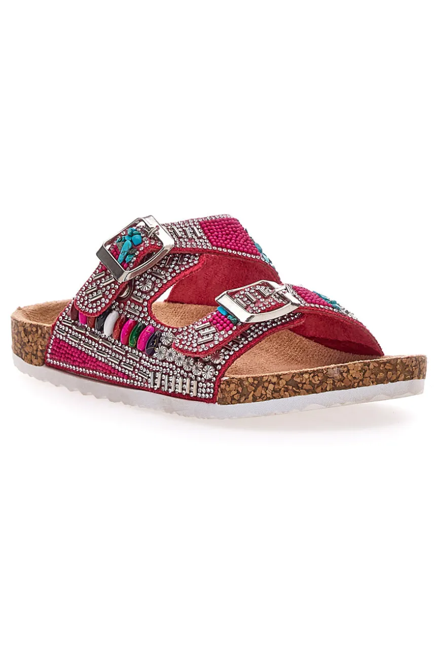 Ciabatta colorata a doppia fascia PITT KIDS 14404