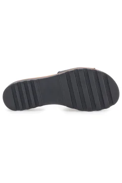 Ciabatta Nera con Fascia in Pelle e Catena Decorativa PITTARELLO 333170811