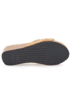 Ciabatte Beige Con Pietre e Conchiglie Prima Riga 14229