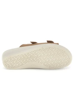 Ciabatte beige con sottopiede in vera pelle e plantare anatomico Fly Flot 90160008CE