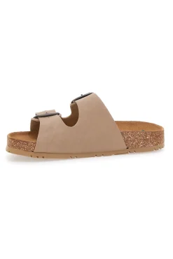 Ciabatte beige doppia fibbia Pittarello Green walk 335CF20630SR