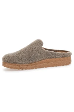 Ciabatte beige in feltro con suola ergonomica Plocadi 11902LO