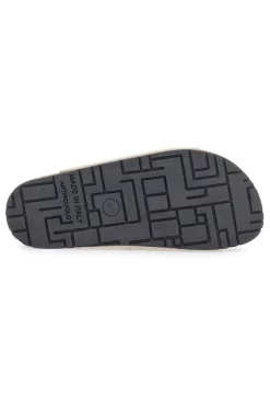 Ciabatte beige neutro doppia fibbia suola antiscivolo Pittarello Green Walk vegan 335CF038S