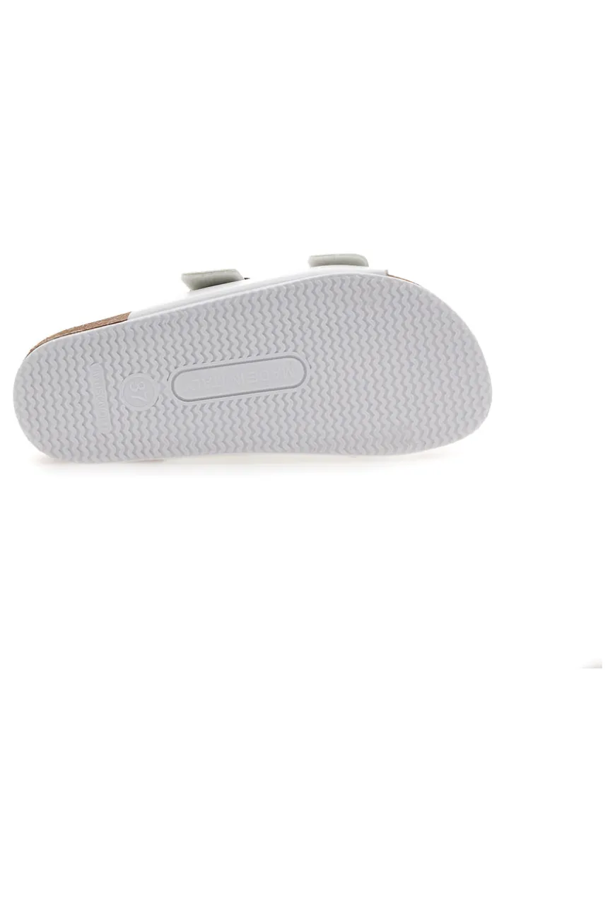 Ciabatte Bianche con Doppia Fibbia Made in Italy PITTARELLO TIERRA 335A00630SR