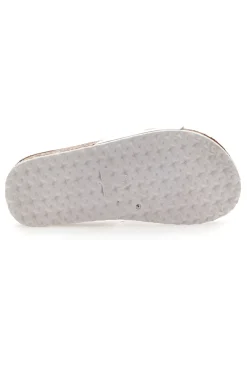 Ciabatte bianche con maxi catena oro Pitt Kids 14450