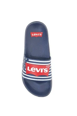 Ciabatte Blu Bandiera Americana Levi's VPOL0063S