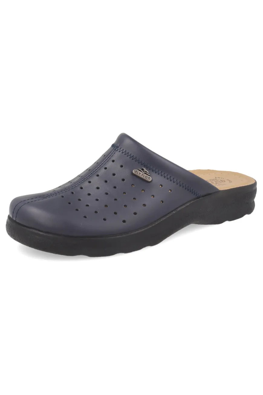Ciabatte blu Made in Italy traforate con tomaia stretch antishock anatomiche Fly flot 90820154RB