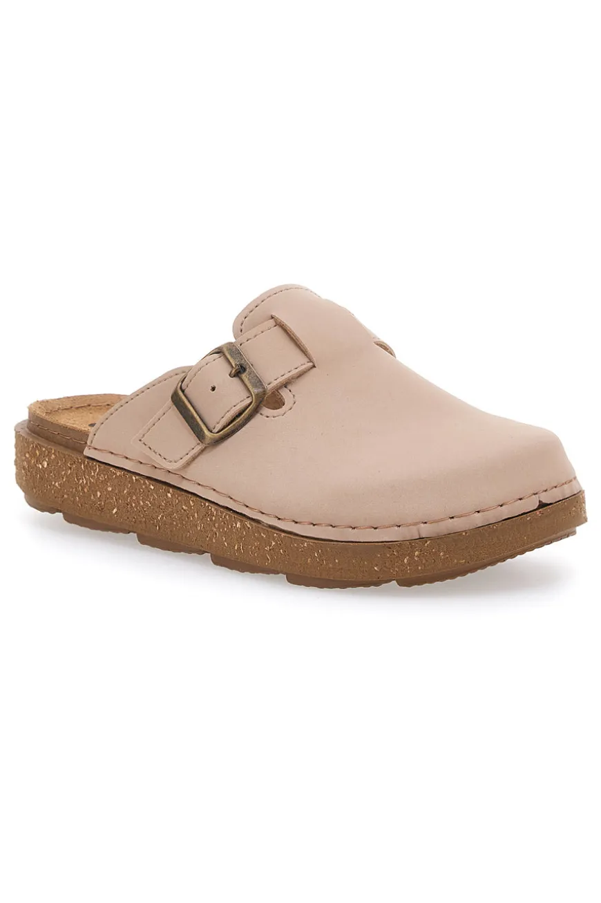 Ciabatte chiuse beige con fibbia regolabile Inblu 24EDA