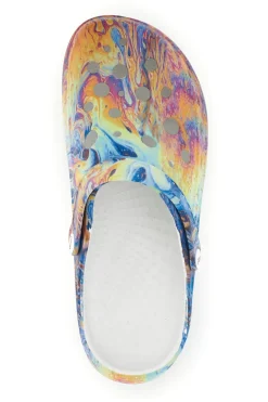 Ciabatte clog multicolore con stampa Woz 3