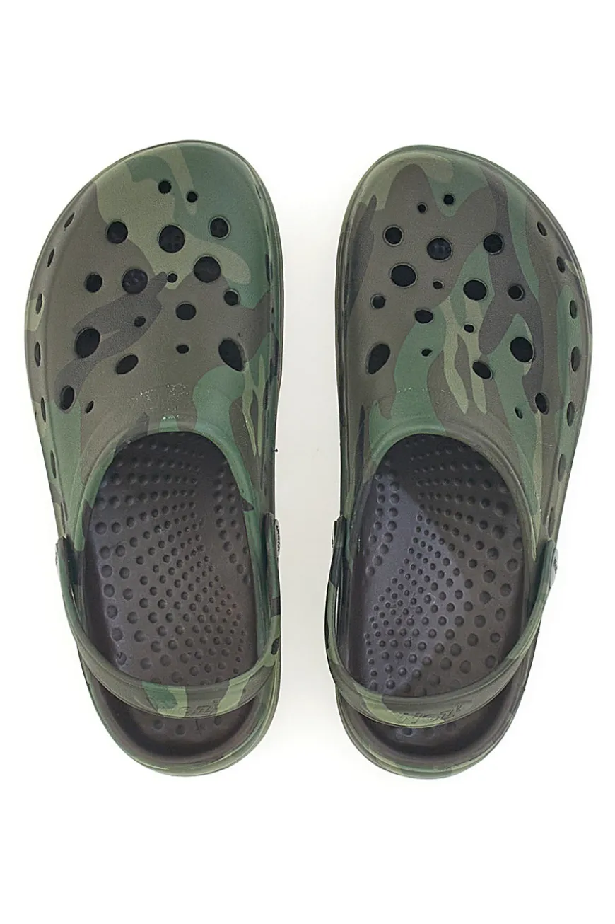 Ciabatte Clogs in Gomma Camouflage Woz 9