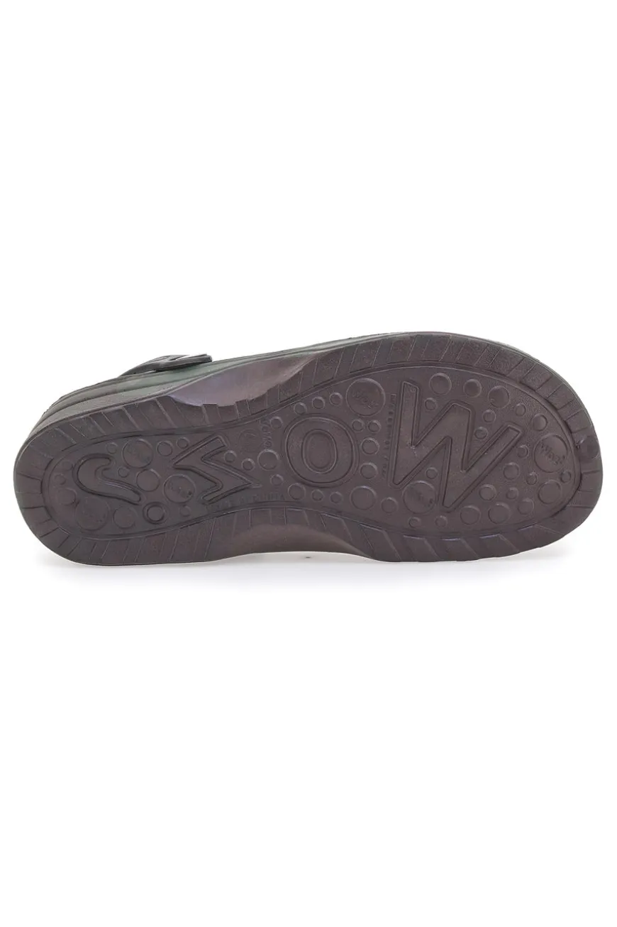 Ciabatte Clog verde militare comode e leggere da uomo Woz 3
