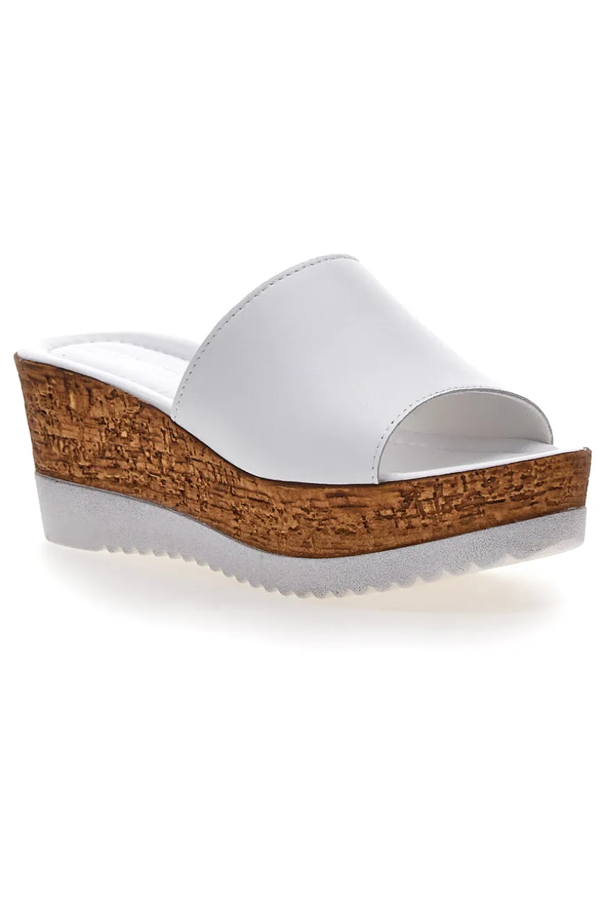 Ciabatte con Platform Bianche Pittarello Love 2331