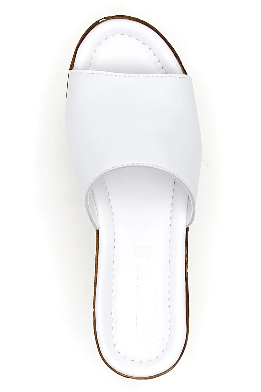 Ciabatte con Platform Bianche Pittarello Love 2331
