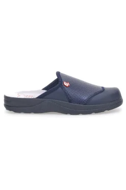 Ciabatte da Lavoro Blu Vera Pelle MR Chef 641