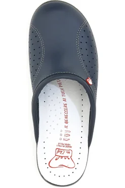 Ciabatte da Lavoro MR Chef 8028 Blu Vera Pelle