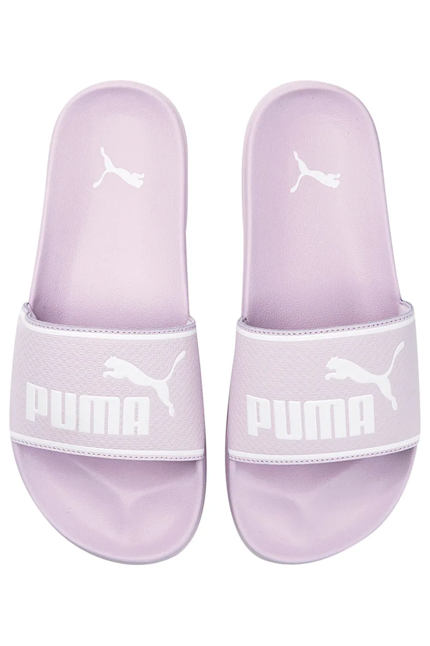 Ciabatte da piscina lilla con fascia imbottita e plantare sagomato Puma Leadcat 2.0
