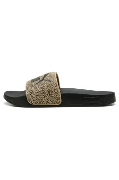 Ciabatte da Piscina nere con fascia animalier Puma Leadcat 2.0 Topcat