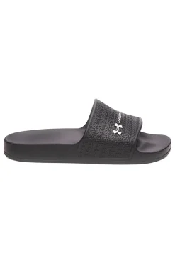 Ciabatte da piscina nere con fascia logata Under armour 6007533 001