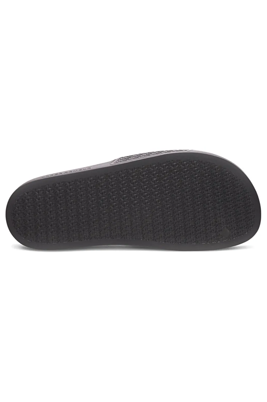 Ciabatte da piscina nere con fascia logata Under armour 6007533 001