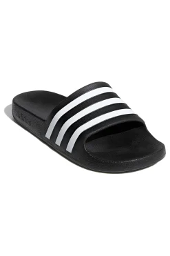 Ciabatte da Piscina nere con strisce Adidas Adilette Aqua