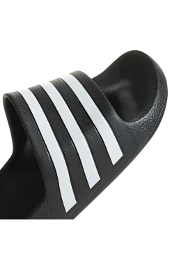 Ciabatte da Piscina nere con strisce Adidas Adilette Aqua