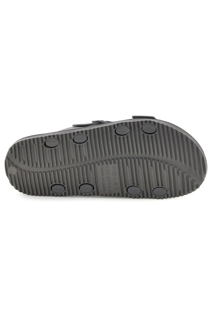 Ciabatte grigie con doppia fibbia 2t2l 72593