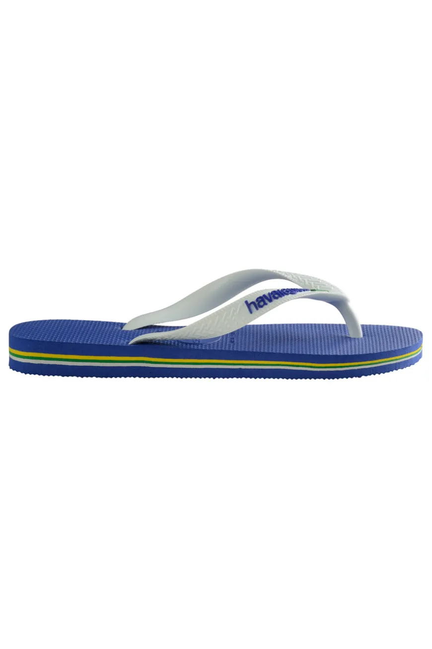 Ciabatte Infradito Blu Havaianas Brasil Logo