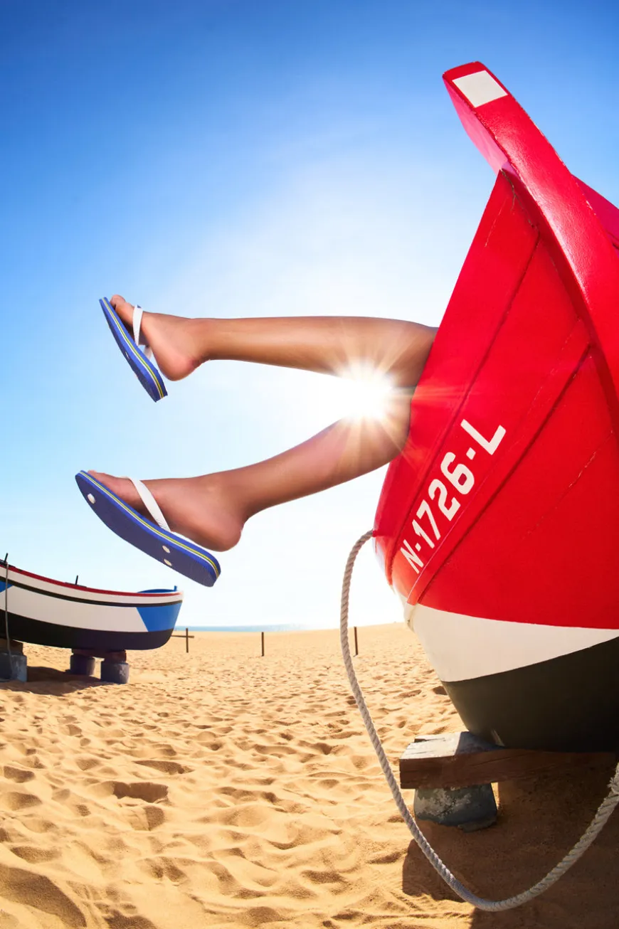 Ciabatte Infradito Blu Havaianas Brasil Logo