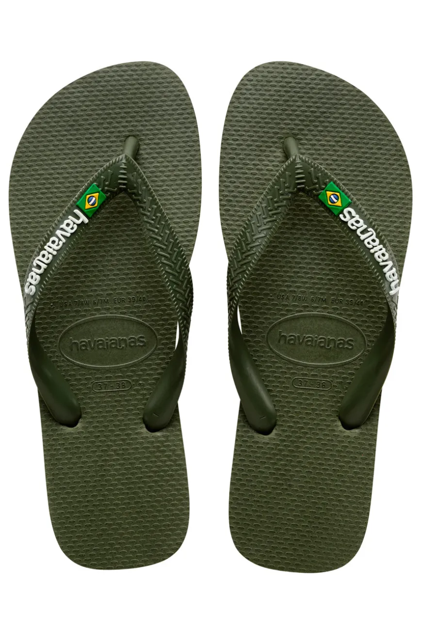 Ciabatte Infradito Havaianas Brasil Logo Verdi