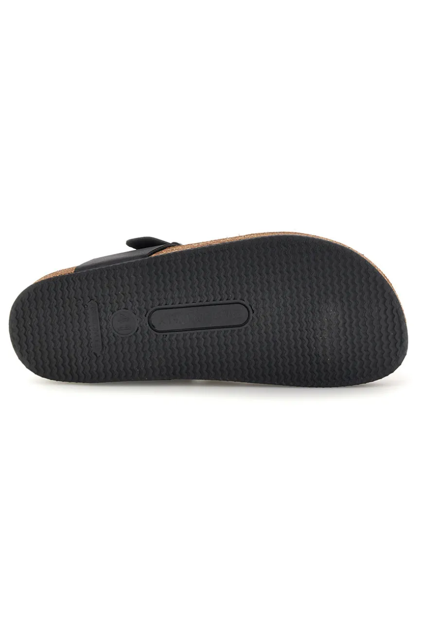 Ciabatte infradito nere con fibbia Pittarello tierra 335A2177SR