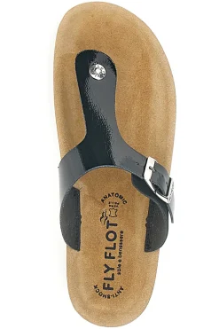 Ciabatte Infradito nere con plantare anatomico zeppa FLY FLOT 42H593C da Donna | Pittarello