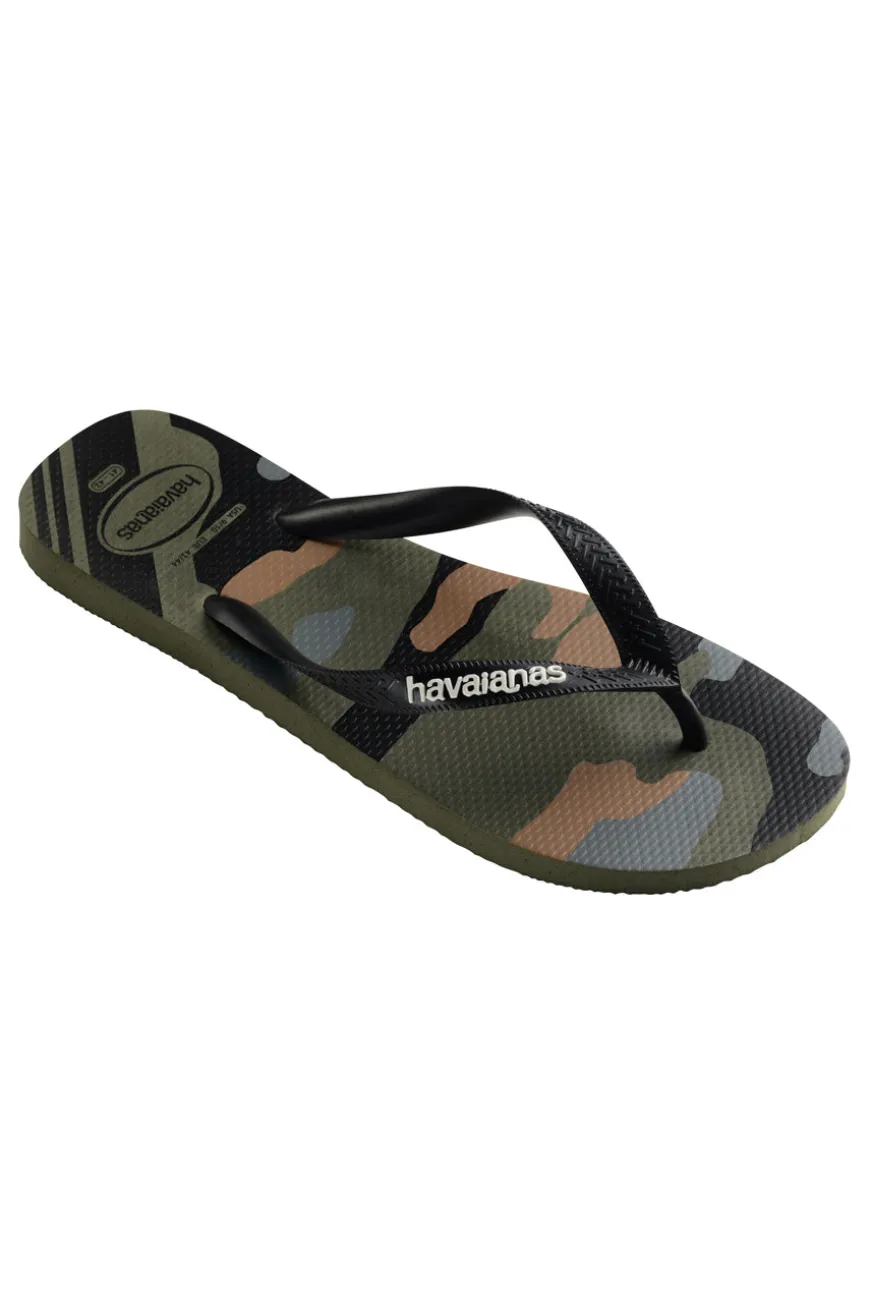 Ciabatte Infradito Verde Militare In Gomma Havaianas Top Camu