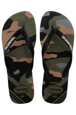 Ciabatte Infradito Verde Militare In Gomma Havaianas Top Camu