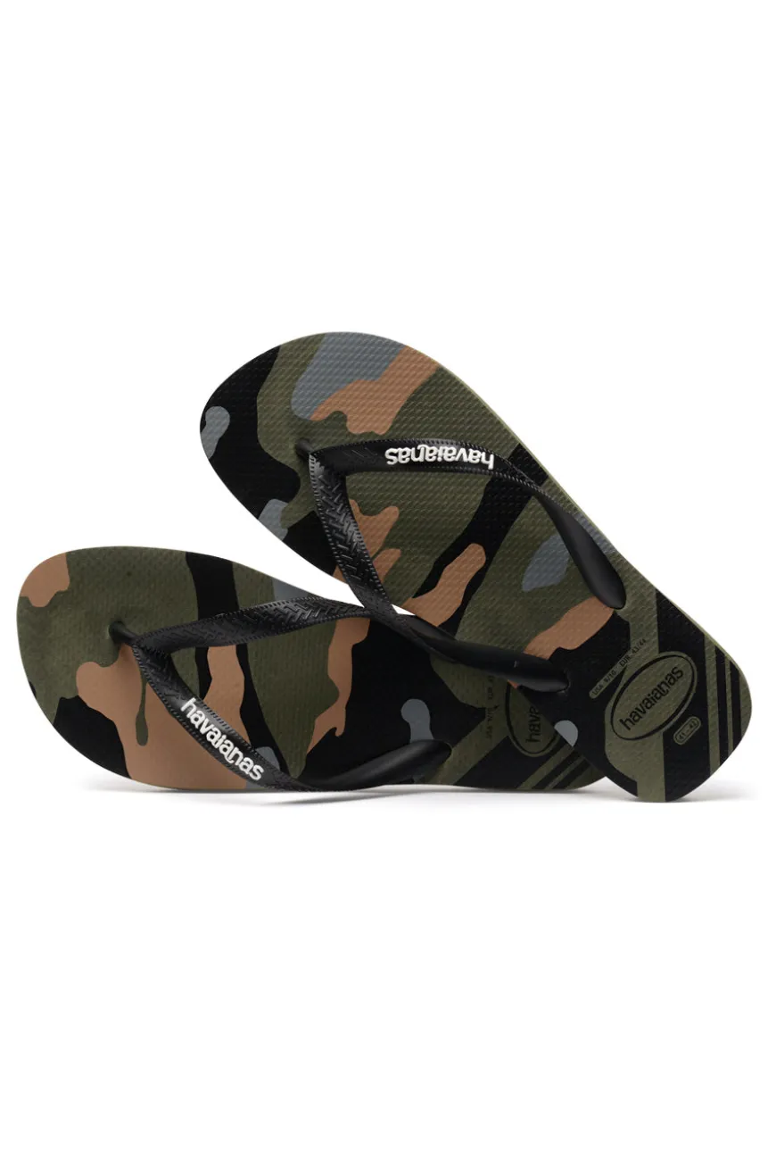 Ciabatte Infradito Verde Militare In Gomma Havaianas Top Camu