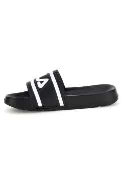 Ciabatte in gomma nere con logo Fila Morro Bay