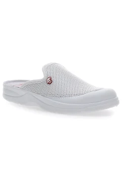 Ciabatte in Vera Pelle Bianche Mr Chef 653