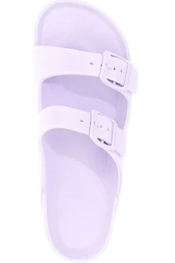 Ciabatte Lilla Con Doppia Fibbia 2T2L 2039
