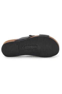 Ciabatte nere con catena e sottopiede in pelle Pittarello Eco 293A121SR