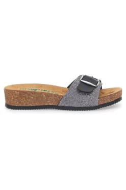 Ciabatte nere con fibbia regolabile PITTARELLO ECO 293A21030SR