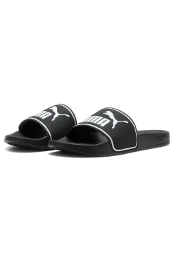 Ciabatte nere con logo bianco e fascia imbottita Puma Leadcat 2.0