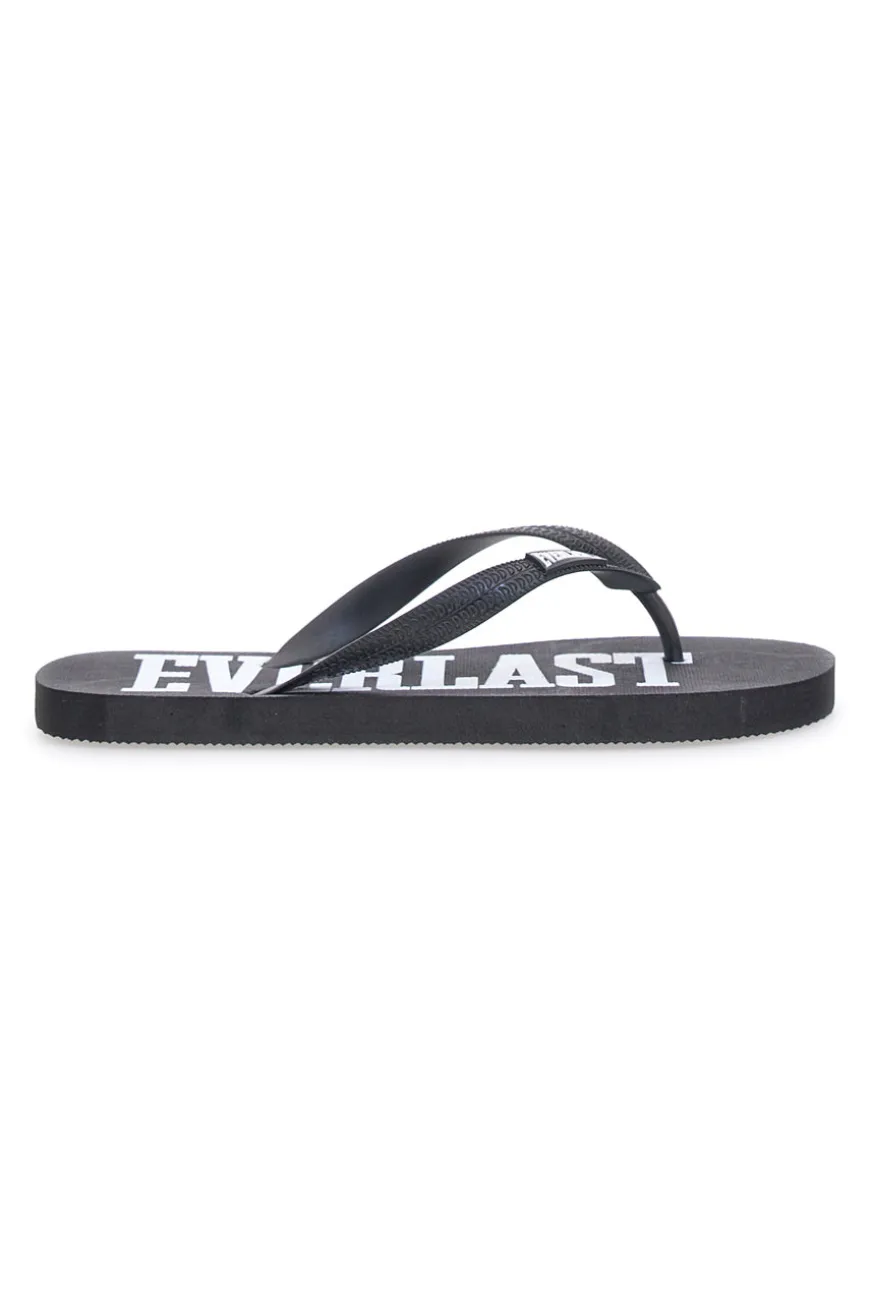 Ciabatte nere con logo bianco EVERLAST EV09