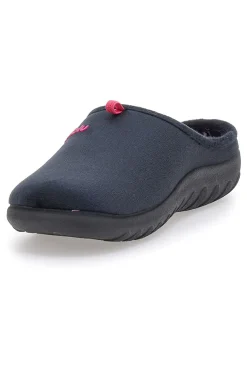 Ciabatte nere con logo rosa e sottopiede imbottito Inblu 37 ET