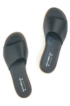 Ciabatte Nere con Platform Effetto Sughero Made in Italy PITTARELLO 244870811