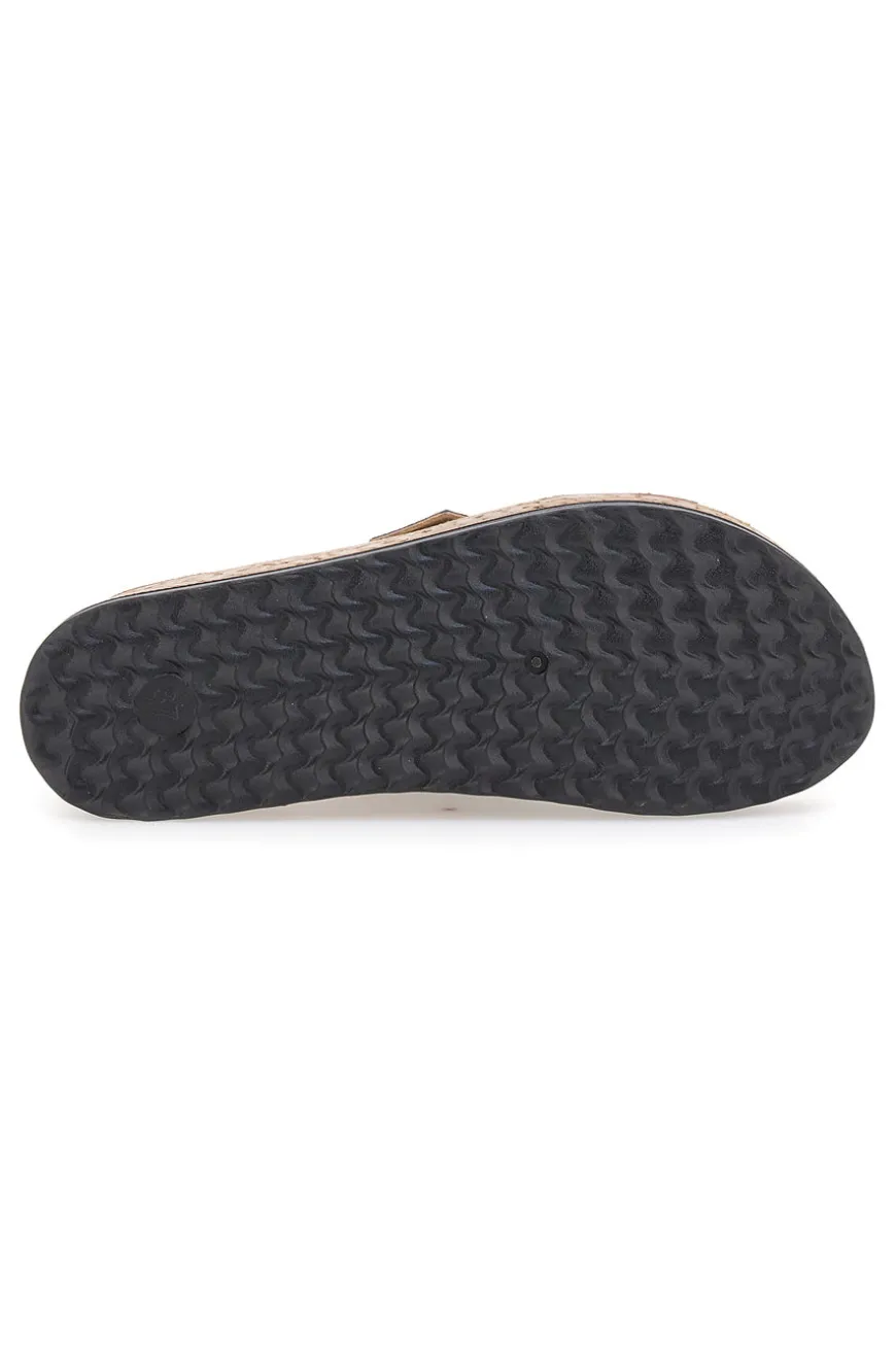 Ciabatte Nere con Platform e Fibbia Inblu 39 PK