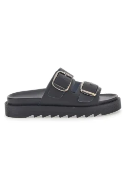 Ciabatte Nere In Vera Pelle Pittarello Capsule 27154